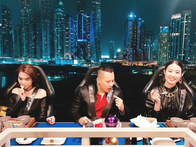 Đang bị đồn nợ nần chồng chất, Vũ Khắc Tiệp và Ngọc Trinh vẫn khoe ảnh ăn tối sang chảnh tại Dubai bất chấp thị phi-2
