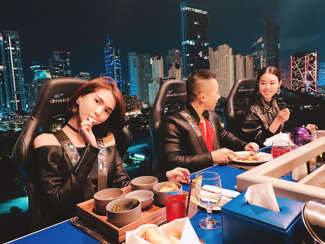 Đang bị đồn nợ nần chồng chất, Vũ Khắc Tiệp và Ngọc Trinh vẫn khoe ảnh ăn tối sang chảnh tại Dubai bất chấp thị phi-3