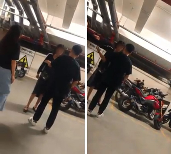 Phát hiện chồng đi cùng bồ nhí, vợ mang bầu xông đến thẳng tay tát vào mặt chồng kèm lời quát lớn: Mày sống như thế à? Tao nhịn nuốt nước mắt vào bên trong-1