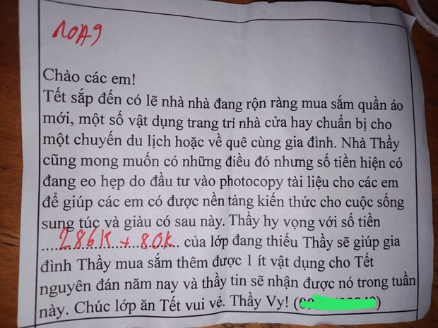 Tết đến mà học trò chưa chịu trả tiền photo, thầy giáo đưa ra tối hậu thư hài hước khiến ai đọc cũng phải chột dạ trả tiền ngay-2