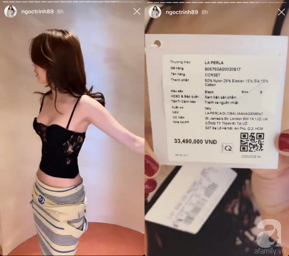 Sau vụ tố dùng hàng fake, Ngọc Trinh thả nhẹ đoạn clip thử nội y giá hơn 33 triệu và bất ngờ hơn khi cô mặc size 0 còn rộng-1