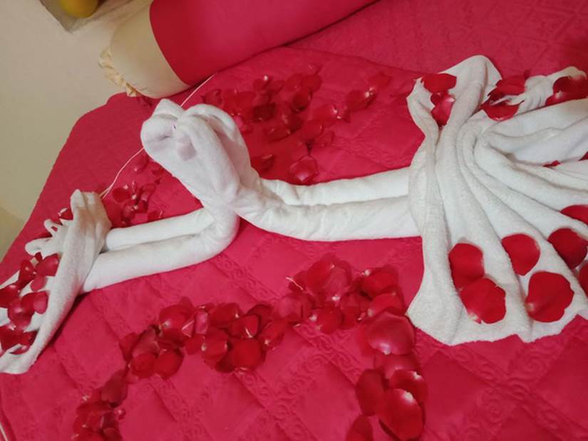 Tác phẩm trên giường cưới của đôi tân hôn, dân tình nhìn mỏi mắt cũng không rõ hình gì-2