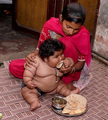 8 months old is almost 20kg, how is the life of the heaviest girl in India now after 3 years of rapid growth?-2