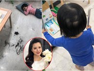 Sơ ý ngủ quên 30 phút, hot mom Minh Trang hốt hoảng phát hiện 3 con gái tự cắt tóc cho nhau trụi húi cả mảng