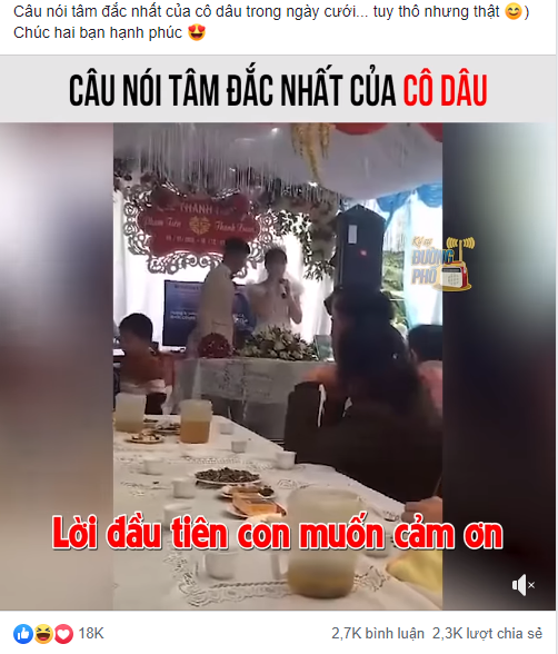 Câu nói ngắn gọn của cô dâu trong ngày cưới nhận về bão share thế nhưng vẫn có người lại nhận xét: Sao phụ nữ phải hạ mình đến thế!-1