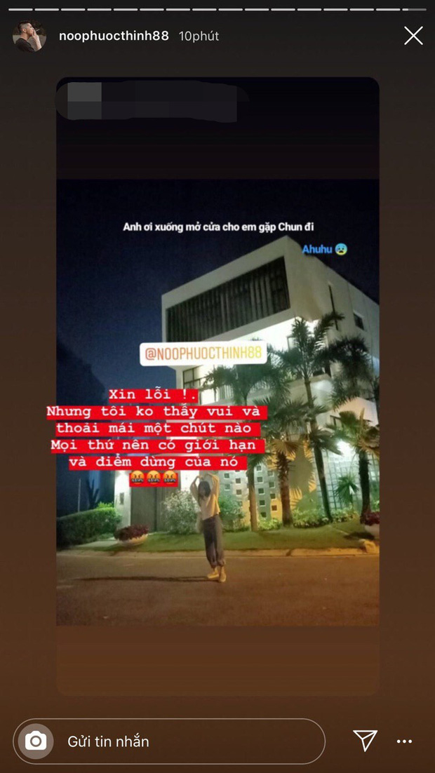 Noo Phước Thịnh đăng đàn bức xúc khi fan cuồng tới tận cửa nhà check in giữa đêm: Tôi không thấy vui và thoải mái một chút nào”-1