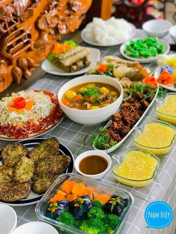 9x khoe mâm cơm cúng ông Táo, món vừa lạ vừa ngon, ai nhìn cũng khen-5