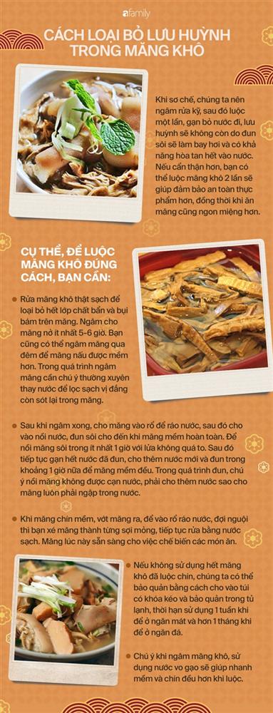 Loại bỏ lưu huỳnh trong măng khô đúng cách, đảm bảo Tết này ăn ngon lại còn khỏe re-3