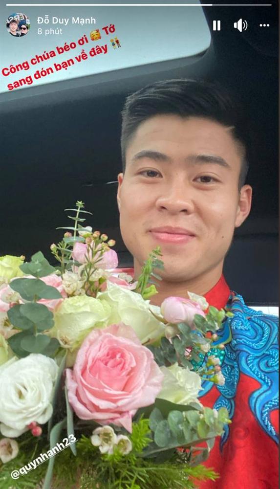 Đám hỏi trung vệ Duy Mạnh - Quỳnh Anh: Chủ rể ngại ngùng khi đặt chân tới nhà gái-14