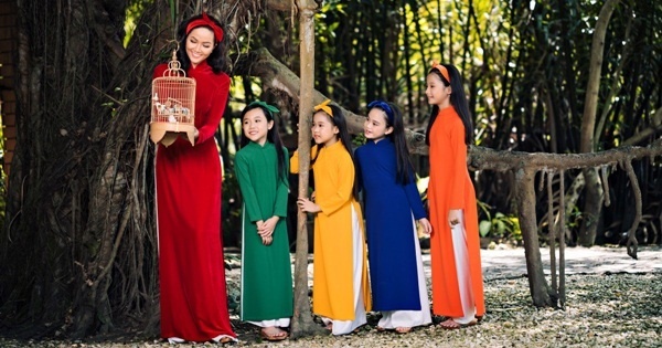 HHen Niê tóc dài dịu dàng, rạng rỡ diện áo dài Tết bên mẫu nhí-3