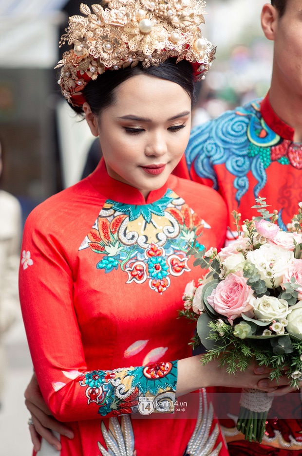Ngắm loạt ảnh đám hỏi Duy Mạnh - Quỳnh Anh: Cô dâu xinh xắn hết nấc, chú rể cười toe toét từ đầu đến cuối-10