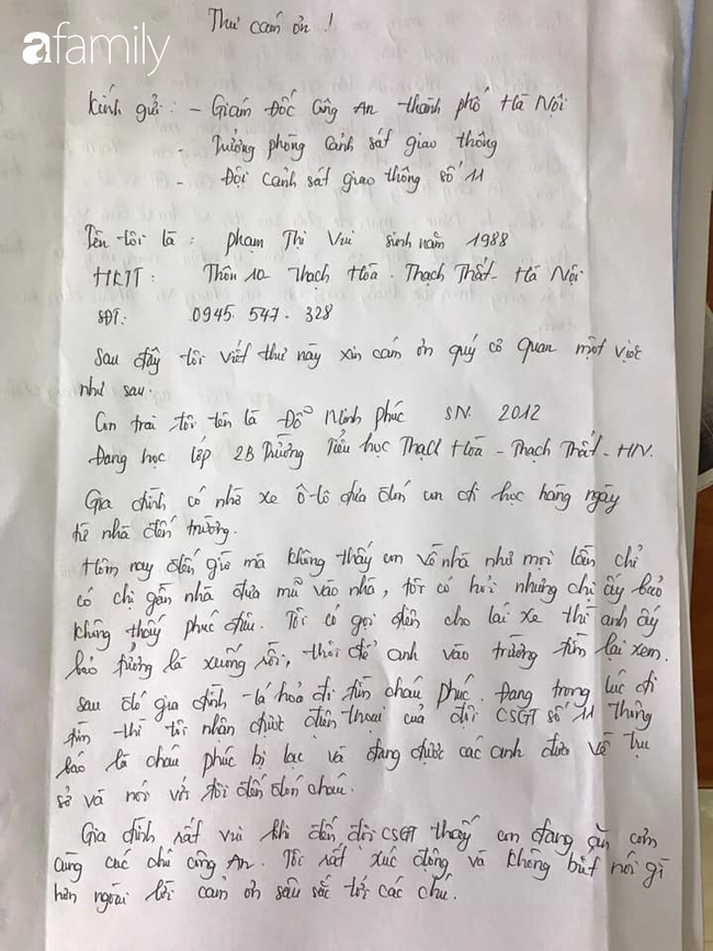 Hà Nội: Một học sinh tiểu học đi lạc do quên lên xe đưa đón học sinh-3