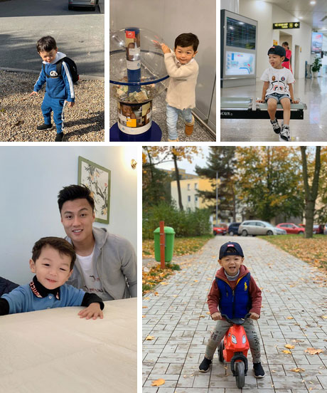 Vợ chồng Kỳ Hân đón con trai về Việt Nam ăn Tết, cu Tỏi gây choáng toàn tập với vẻ ngoài hoàn toàn khác lạ-4