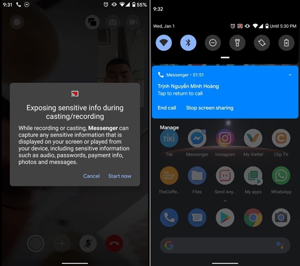 Cách chia sẻ màn hình smartphone qua Facebook Messenger-5