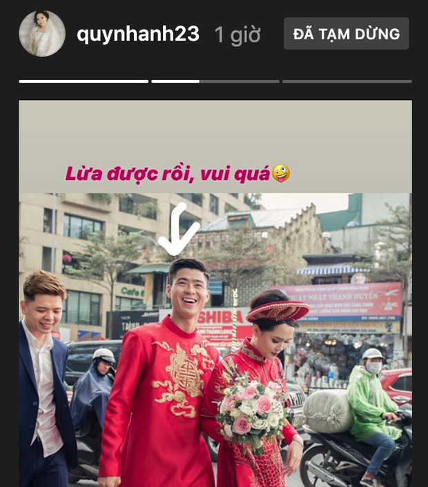 Duy Mạnh nhún nhảy như dân chơi trên nền nhạc xập xình sau lễ ăn hỏi khiến Quỳnh Anh cười ngặt nghẽo-1