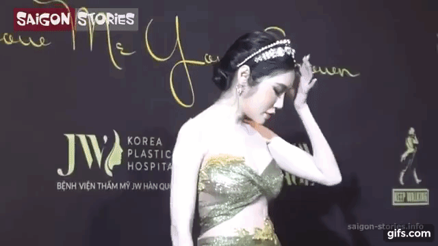 Elly Trần kiệt sức, gượng cười và đột ngột ngã qụy trên thảm đỏ-3