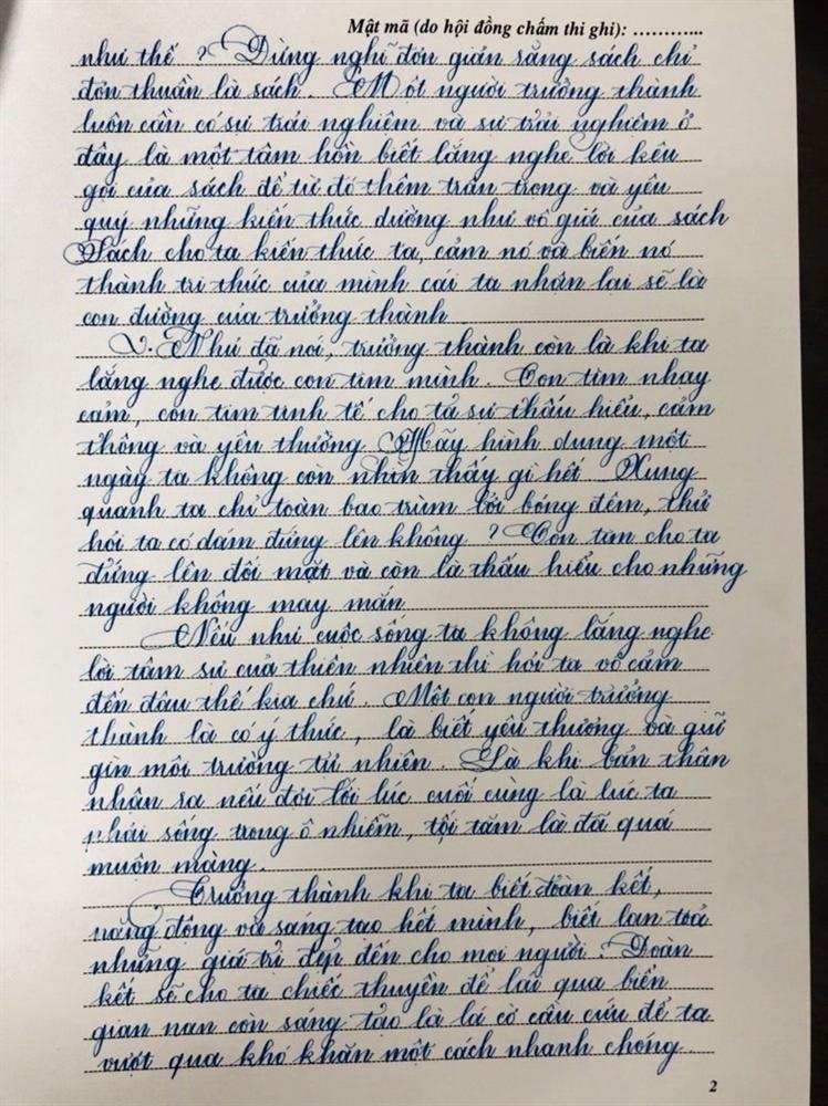 Những bài thi chữ đẹp của học sinh Sài Gòn-3