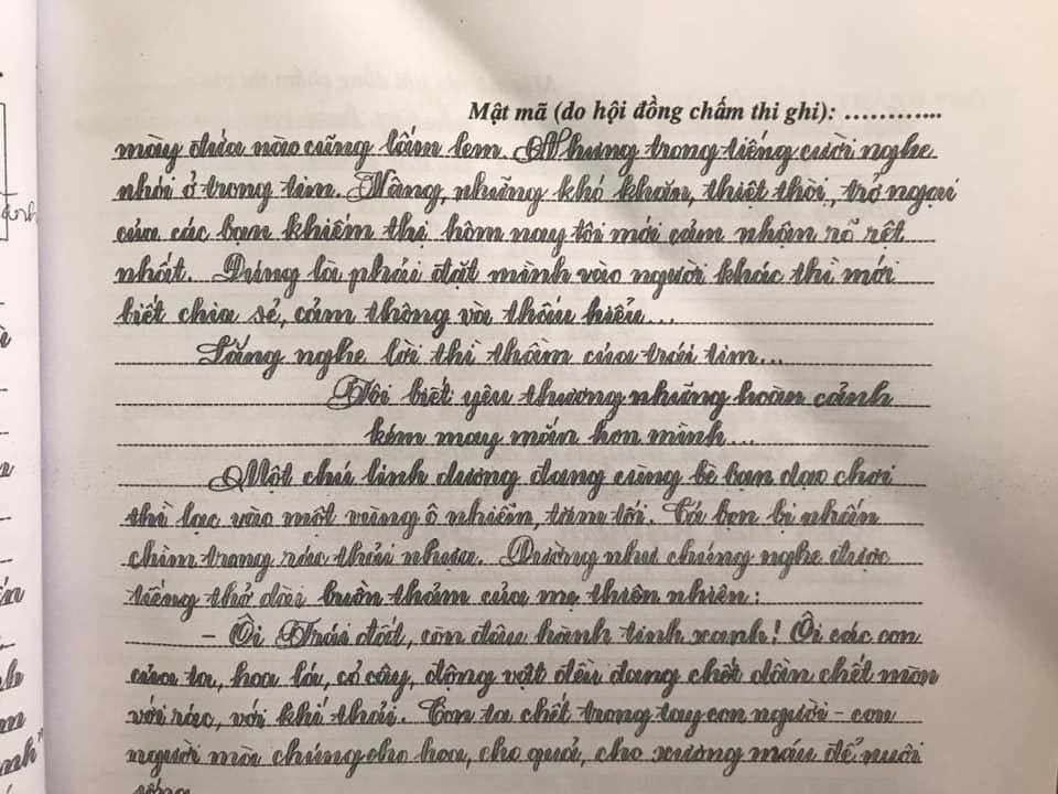 Những bài thi chữ đẹp của học sinh Sài Gòn-5