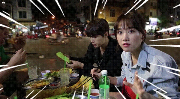 Trốn Trấn Thành, Hari Won dắt trai đẹp Hàn Quốc đi ăn bánh xèo vỉa hè-9