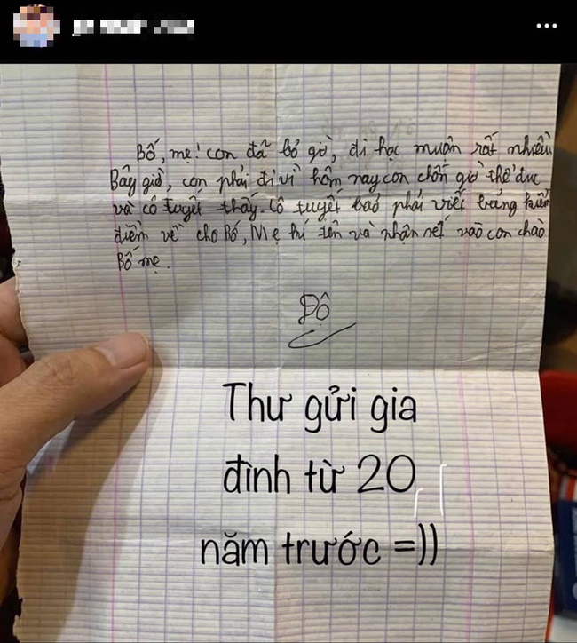 Dọn nhà đón Tết, nam sinh bật cười khi tìm được bức thư gửi bố mẹ trước lúc bỏ nhà đi bụi vì mắc lỗi... to như con kiến-1