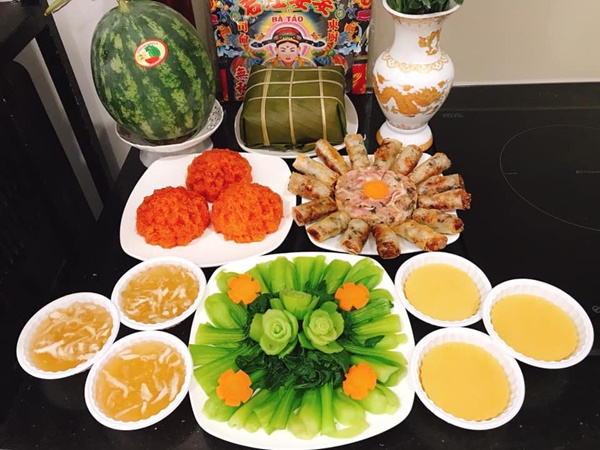 Mâm cơm cúng Táo quân tươm tất của các gia đình Việt-5