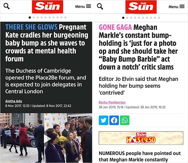 Bằng chứng cho thấy Kate là Công nương quốc dân còn Meghan Markle thì luôn bị báo chí dìm hàng, đặt lên bàn cân so sánh với chị dâu hoàn hảo-3