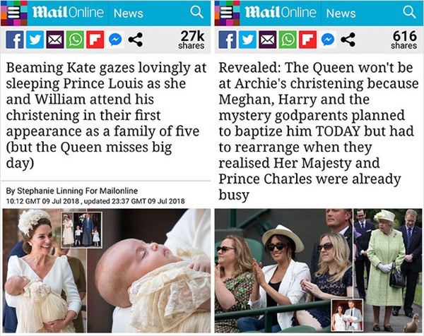 ​​​​​​​Bằng chứng cho thấy Kate là Công nương quốc dân còn Meghan Markle thì luôn bị báo chí dìm hàng, đặt lên bàn cân so sánh với chị dâu hoàn hảo-8