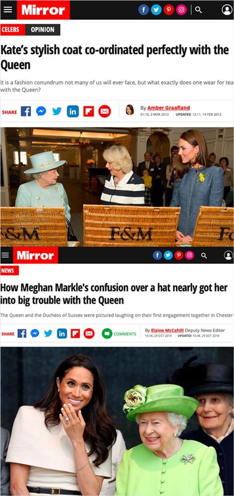 ​​​​​​​Bằng chứng cho thấy Kate là Công nương quốc dân còn Meghan Markle thì luôn bị báo chí dìm hàng, đặt lên bàn cân so sánh với chị dâu hoàn hảo-9