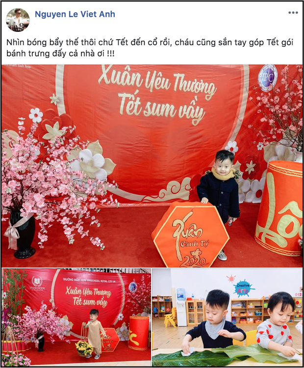 Việt Anh và vợ cũ bất ngờ tái hợp sau 7 tháng ly hôn, cùng đưa con trai tới trường dự ngày hội cuối năm-1