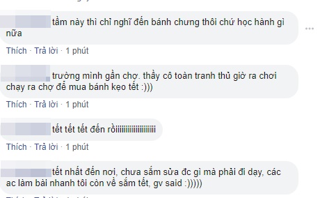 Tết đến nơi mà vẫn phải đi dạy học, giáo viên bày tỏ sự háo hức qua mã đề thi khiến học trò cười chảy nước mắt-2