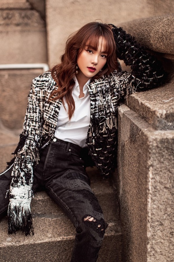 Minh Hằng sành điệu, khoe eo thon dáng chuẩn xuống phố, tiết lộ kế hoạch đón Tết-10