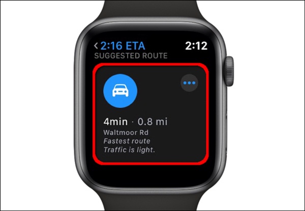 Cách xem bản đồ trên Apple Watch-8