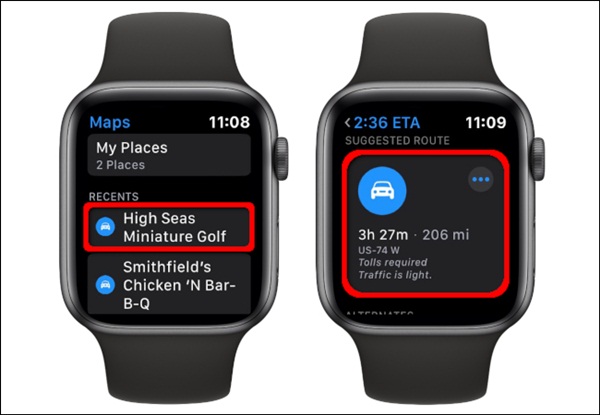 Cách xem bản đồ trên Apple Watch-10