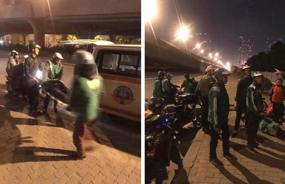 Xót xa cảnh thanh niên Grabbike nằm gục bên túi bún còn nóng trên đường giá lạnh-3