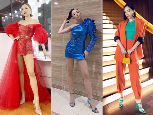 Hoàng Thuỳ diện mốt không nội y, Lan Ngọc mặc váy khoe vòng một-11