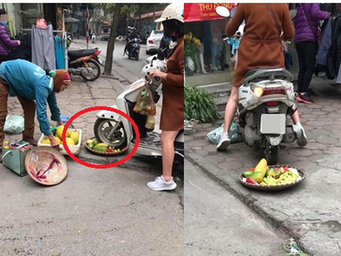 Cô gái hoang mang, điêu đứng khi bị dân mạng chửi bới dữ dội vì hiểu nhầm là người phụ nữ chạy xe máy cán nát mẹt hoa quả của người bán hàng rong-4