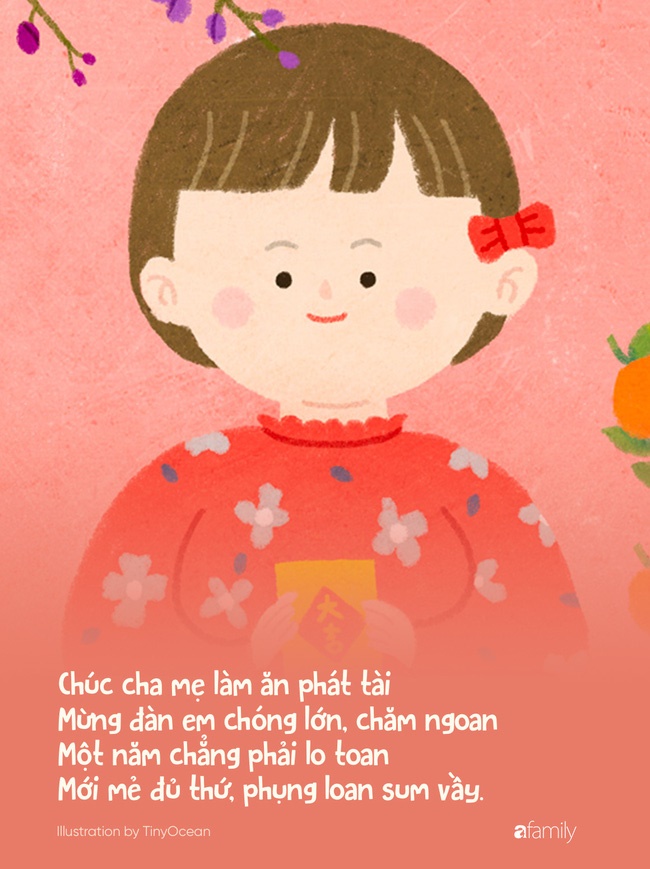 15 bài thơ chúc Tết dễ nhớ dễ thuộc, cha mẹ hãy dạy bé để năm mới thêm may mắn và tràn đầy tươi vui-3