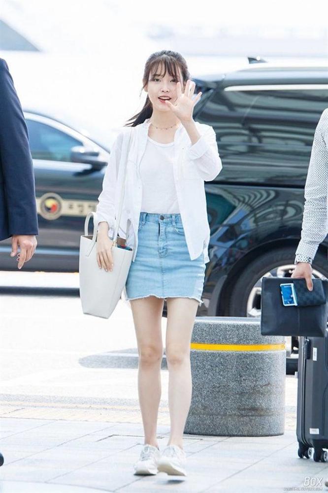 IU đời thường chuộng mốt giấu quần, mặc váy áo dáng rộng-2