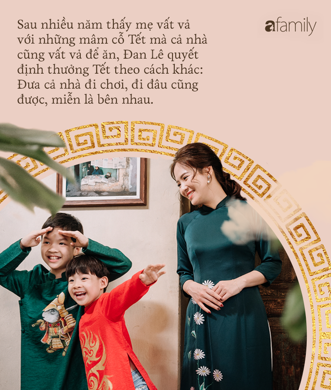 Ăn Tết kiểu gia đình Đan Lê - Khải Anh: Tết là đi du lịch để cả nhà được nghỉ ngơi bên nhau-17