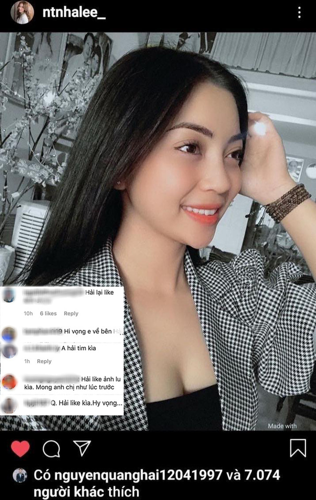 Quang Hải lại tương tác với Nhật Lê trên Instagram: Đã quay lại hay vẫn là bạn bè sau chia tay?-1