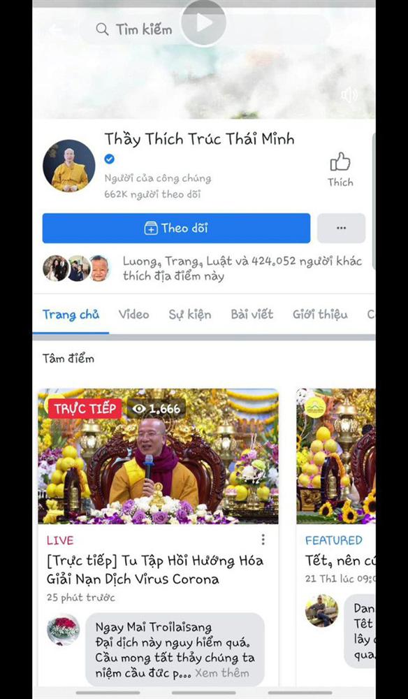 Đã gỡ hình ảnh chương trình giải dịch cúm virus corona của trụ trì chùa Ba Vàng-1