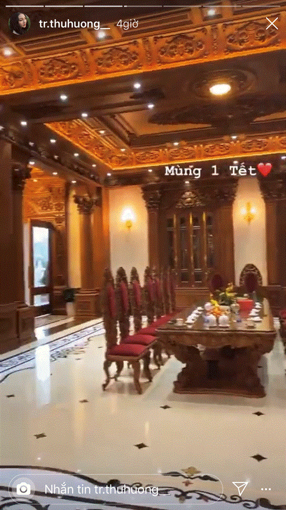 Cô dâu 200 cây vàng hé lộ hình ảnh bên trong lâu đài 7 tầng ở Nam Định, bàn ăn với bát đũa nhìn như dác vàng loá cả mắt-4
