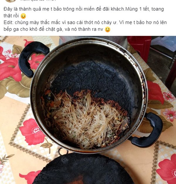 Năm mới, gái đảm trổ tài nấu ăn đãi khách khiến ai cũng hết hồn, bình luận của cư dân mạng mới thật là toang-1