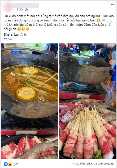 Đi ăn lẩu mừng Tết năm con Chuột nhưng lại được phục vụ bằng nồi như cám heo, song cái giá 600k khiến ai cũng giật mình-1