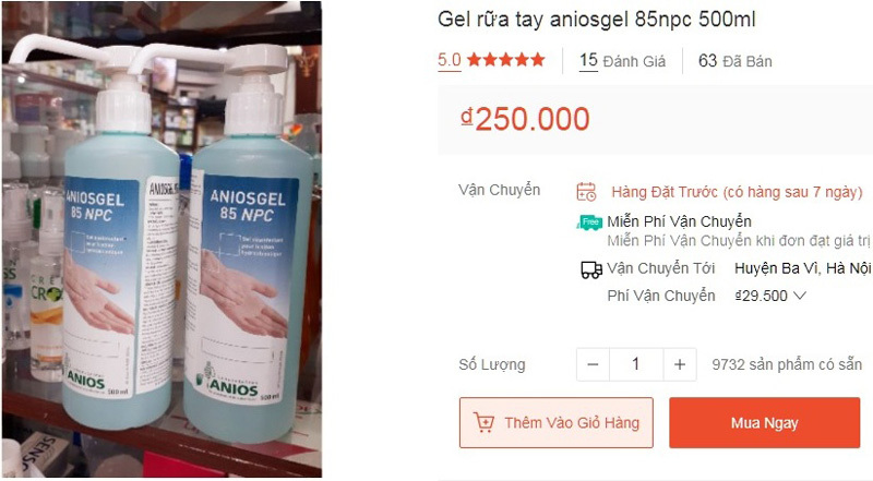 Nước rửa tay sát khuẩn cháy hàng, được thời chặt giá gấp 3 lần-2