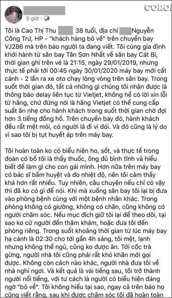 Xuất hiện status phân trần được cho là của nữ hành khách trốn kiểm soát virus corona ở Hải Phòng, CĐM liên tục để lại bình luận phẫn nộ-2