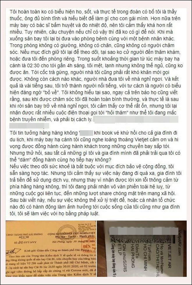 Xuất hiện status phân trần được cho là của nữ hành khách trốn kiểm soát virus corona ở Hải Phòng, CĐM liên tục để lại bình luận phẫn nộ-3