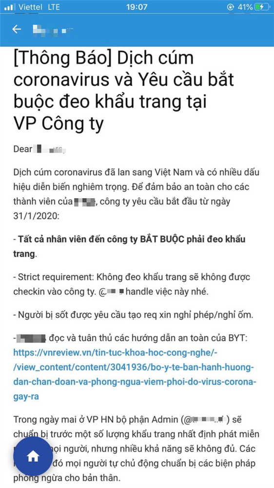 Các công ty tích cực ứng phó dịch corona: Cấm check-in nếu không đeo khẩu trang, yêu cầu nhân viên làm khảo sát tình trạng sức khoẻ-1