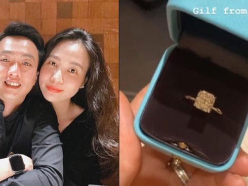 Lên tiếng về tin đồn bầu bí chưa bao lâu, Cường Đô La bất ngờ tặng nhẫn kim cương khủng cho bà xã