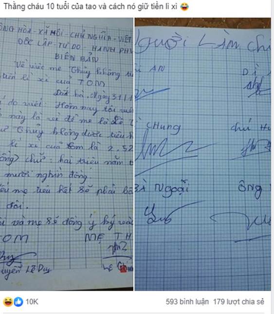 Sợ mẹ tiêu hết tiền mừng tuổi, cậu nhóc 10 tuổi đã nghĩ ra cách giữ tiền chắc cốp không ai bằng-3